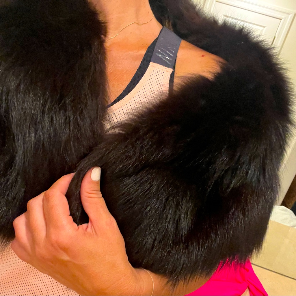 Synthetic Fur Shoulder Cover Up